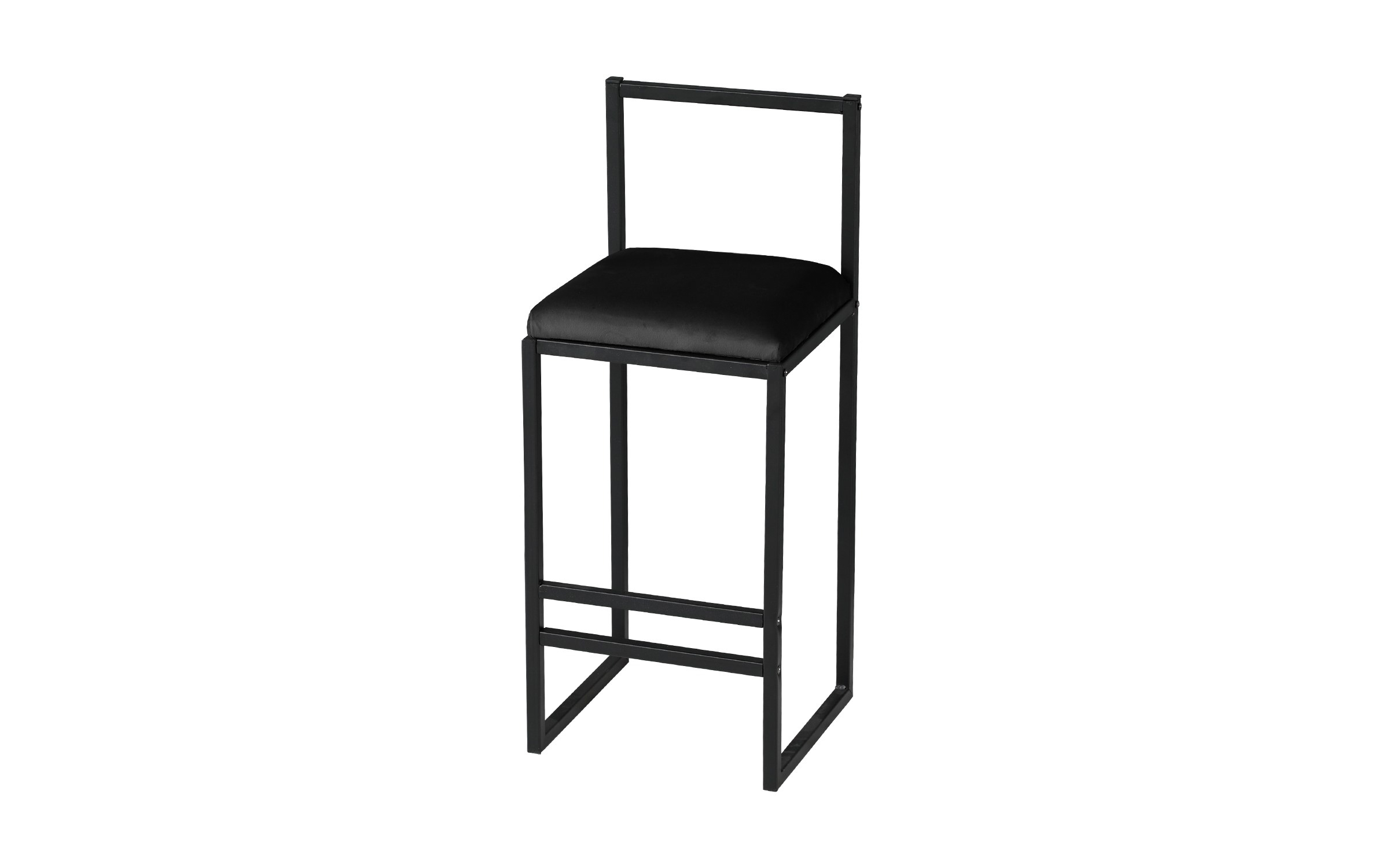 Scaun de bar Nordic, negru  4